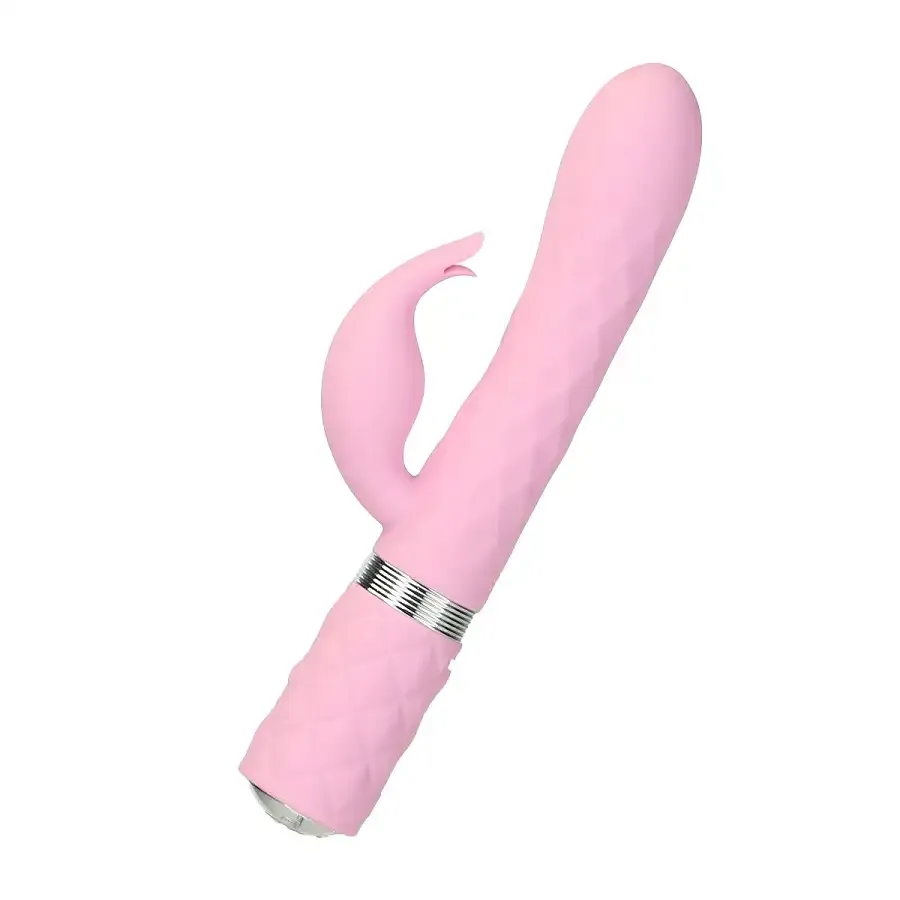 Роскошный кролик с ротацией и вибрацией Pillow Talk Lively, Pink, кристалл Сваровски Львов - изображение 1