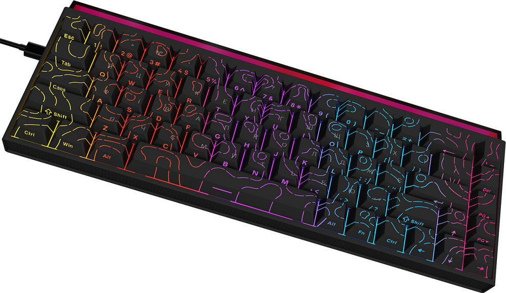 Клавіатура Ajazz NK68 Red Switch Black USB-C (NK68-R-S-B) ( 18955 ) Харьков - изображение 7