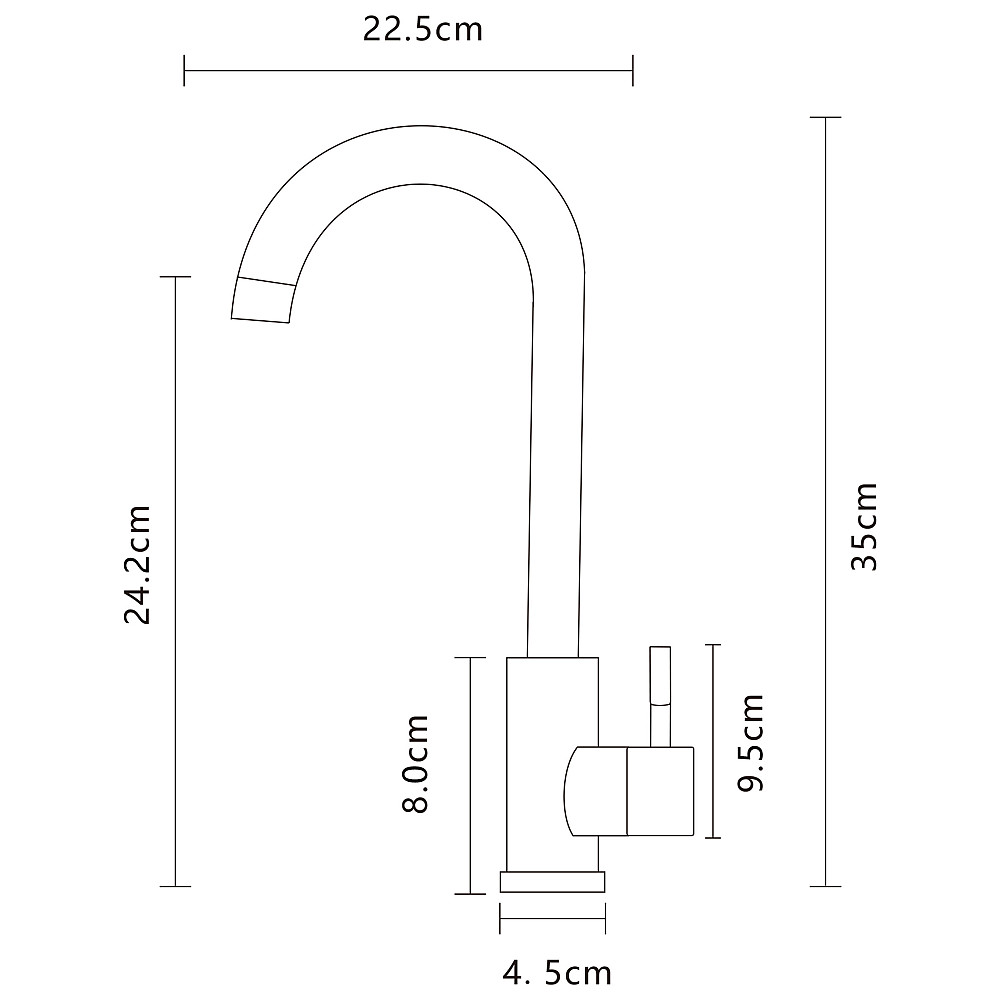 Змішувач для кухні EcoMIX Stella STE-203S-GP Тернопіль - фото 5