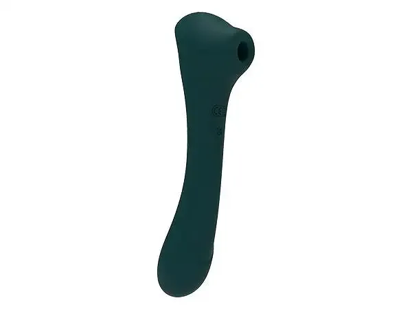 Вібратор та вакуумний кліторальний стимулятор 2-в-1 Alive Quiver Teal оновлена ​​модель Львів - фото 1