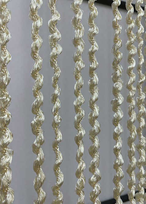 Штори-нитки спіраль з люрексом Молочний 300х300см 1 шт (61-059) Київ - фото 6