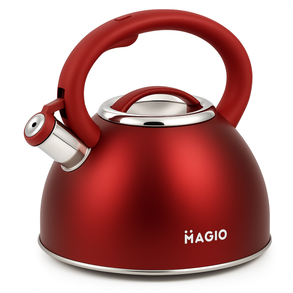 Стеклянный чайник для плиты Magio, Чайник из нержавейки с бакелитовой ручкой для воды на газ EO-86 Львов - изображение 11