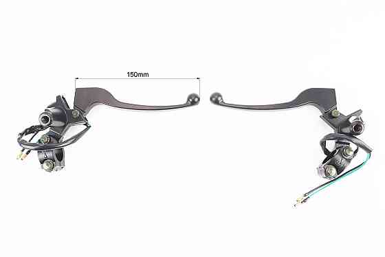 Важелі керма лівий, правий з кріпленням під дзеркало, к-кт 2шт (М8 права) GY6 125-150 Київ