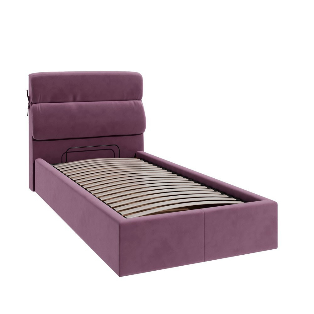 Ліжко EdinburghDesign Simple Violet VIP з додатковою металевою цільнозварною рамою 90x200 фіолетовий Київ - фото 6