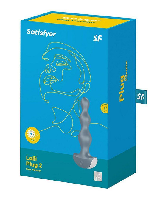Анальний стимулятор-намистини з двома моторами Satisfyer Lolli-Plug 2 ice blue Sex Aura Київ - фото 6