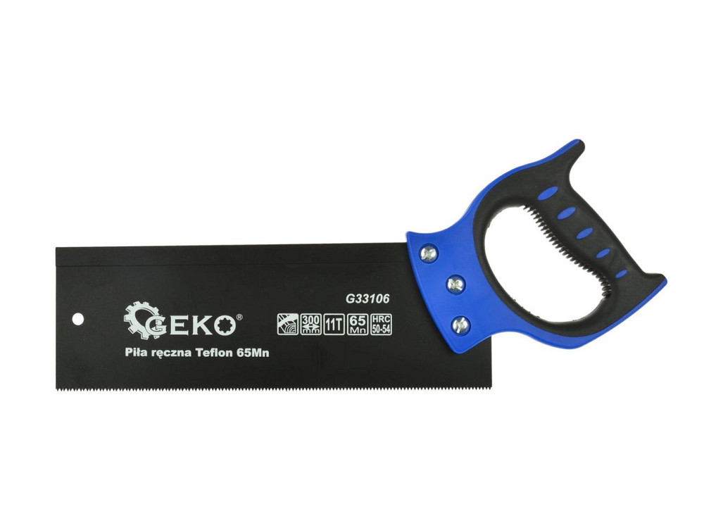 Пилка деревини стусла "GeKo" тефлонова (11зуб./дюйм) 300мм зі стуслом шириною 100мм Київ - фото 2