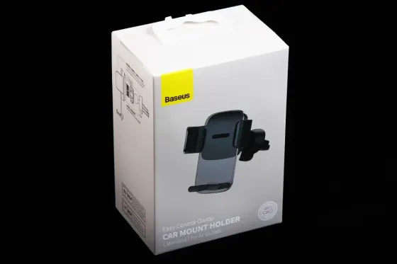 Подставка под телефон на обдув на шарнире Baseus Easy Control Clamp (стекло) Винница