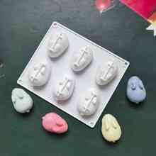 Молд силиконовый Заяц 135 на 131 мм белый Киев