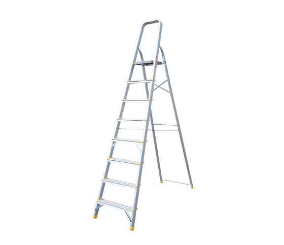 MASTERTOOL Драбина алюмінієва MASTERTOOL 8 ступенів h=1720 мм max 150 кг 79-1108 Коломия
