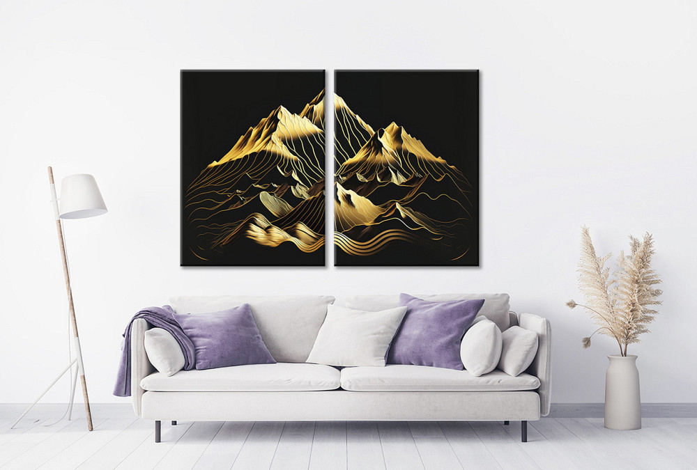 Модульная картина в гостиную / спальню  Золоті  Гори  TLV-2_141 70x102 см Київ - фото 2