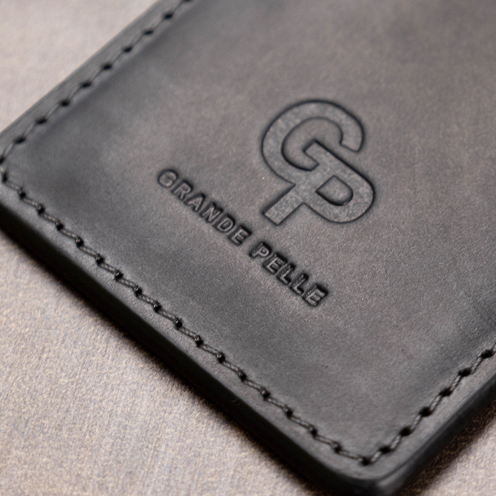 Кожний маленький картхолдер GRANDE PELLE 11529 Чорний Київ - фото 9