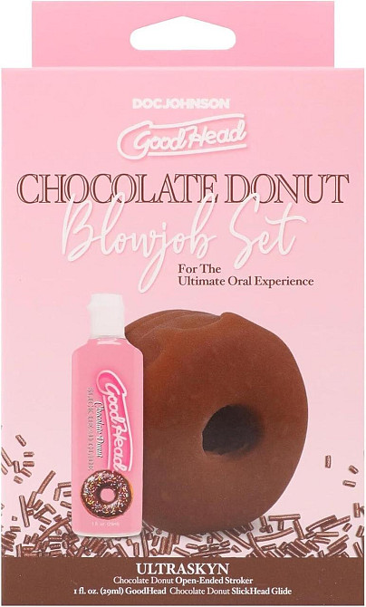 Набір для мінету Doc Johnson GoodHead Chocolate Donut Blowjob Set (м'яте паковання!!!) Sex Aura Київ - фото 6