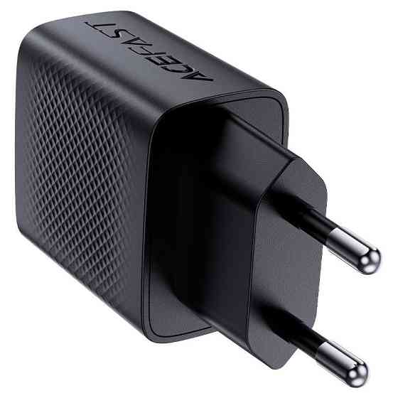 Мережевий зарядний пристрій з кабелем ACEFAST A82 PD20W GaN single USB-C charger set (P5) (EU) Black Одеса