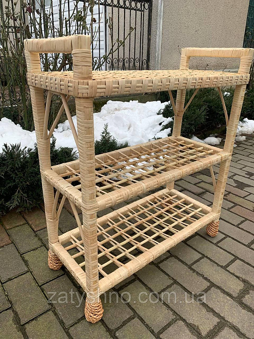 Этажерка для обуви из лозы натуральная Киев - изображение 2