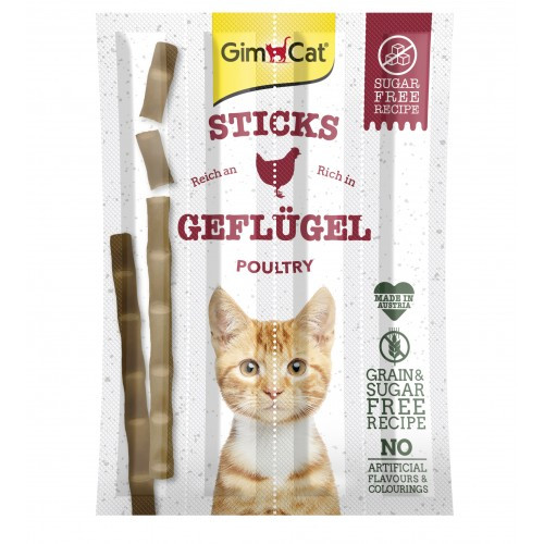 Ласощі GimCat для котів палички з м_ясом птиці 4 шт по 5 г Київ - фото 1