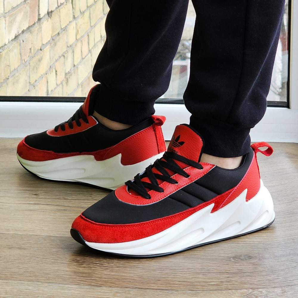 Кросівки Adidas $harks Червоні Чоловічі Адідас Чорні Акули (розміри: 41,42,43,44) Відео Огляд Дніпро - фото 3
