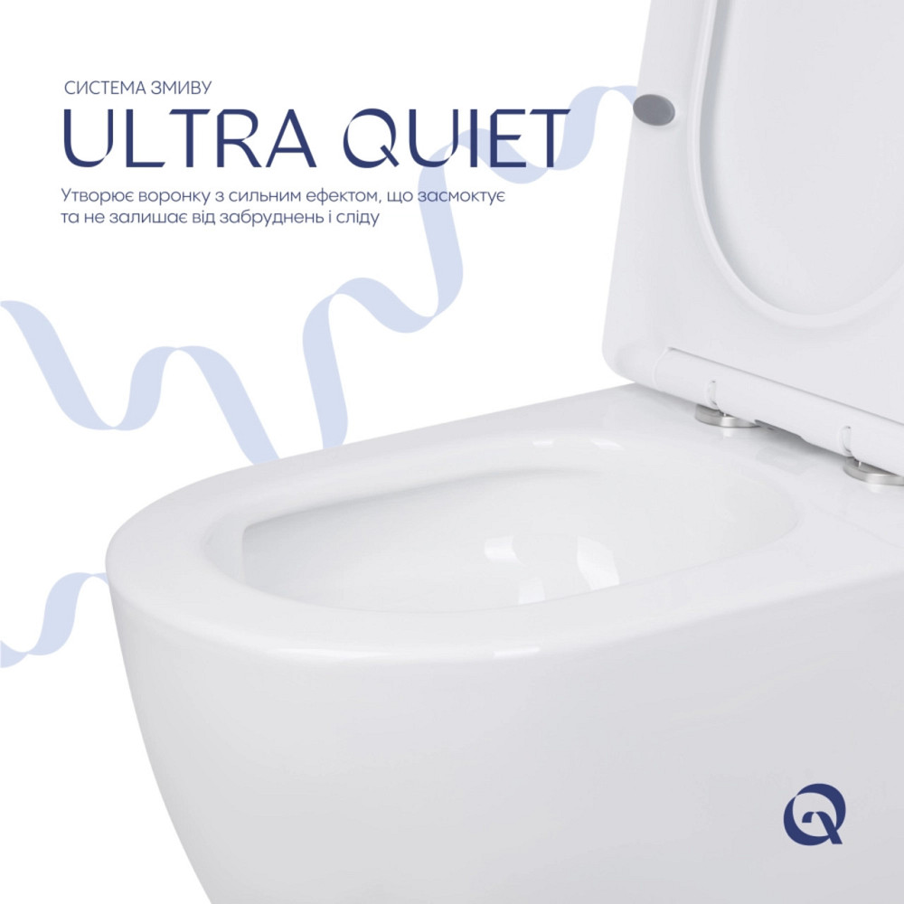 Унитаз напольный Qtap Jay Eco Ultra Quiet с сидением Soft-close 640x360x835 мм QTJAY27W48749 White Киев - изображение 5