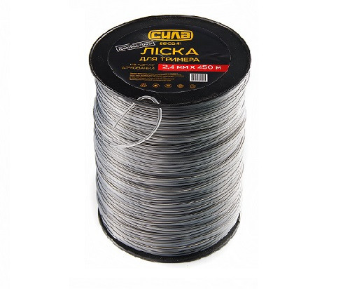 Квадратная армированная леска для триммера 2,0мм, 450м, бренд СИЛА Харьков - изображение 1