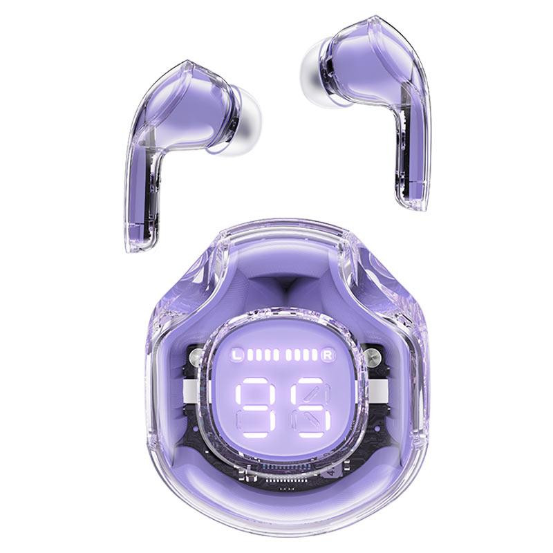 Бездротові навушники ACEFAST T8 Crystal color (2) bluetooth earbuds Alfalfa Purple Киев - изображение 1