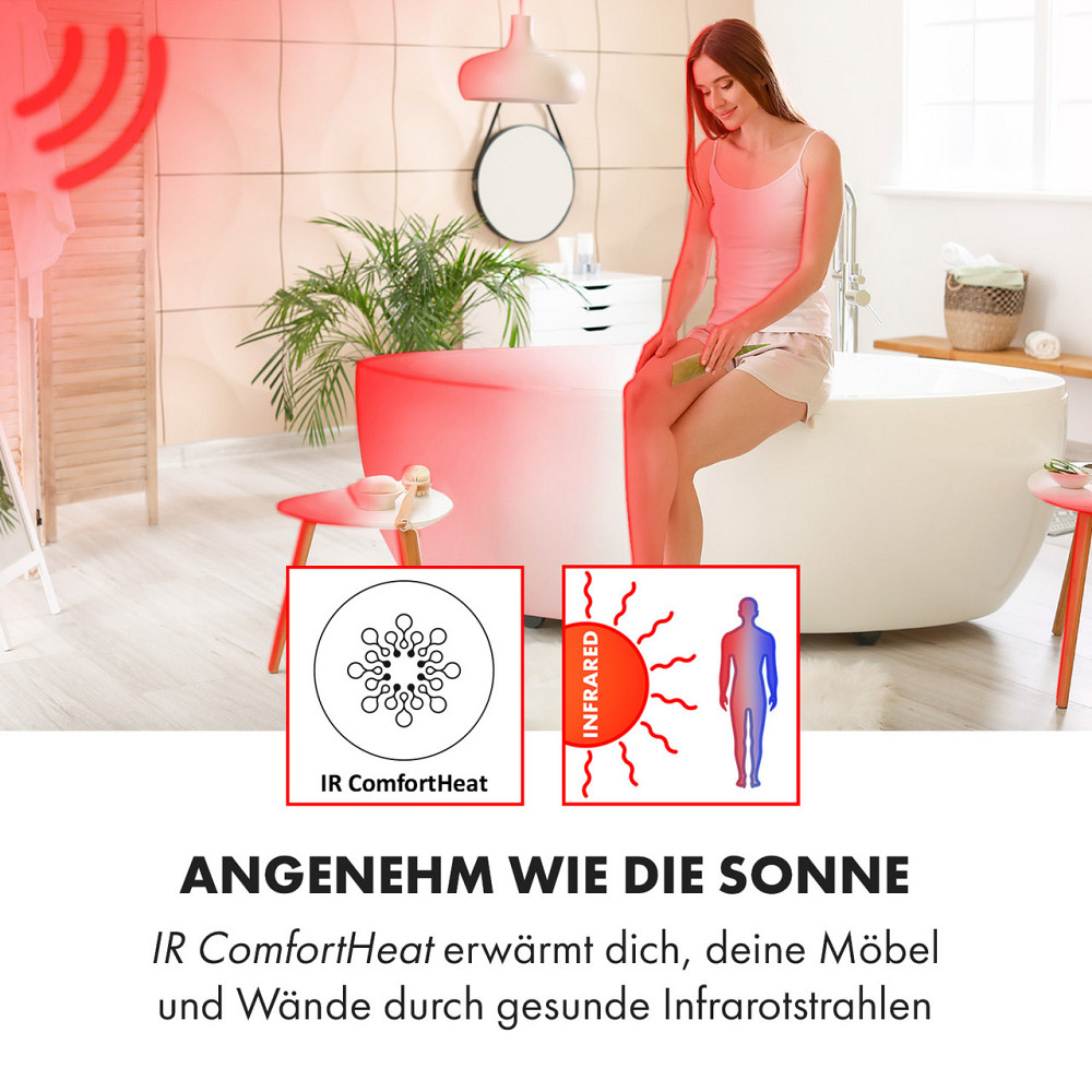 Интеллектуальный инфракрасный обогреватель Hot Spot Crystal Reflect, 850 Вт, зеркало с таймером управления Ровно - изображение 4