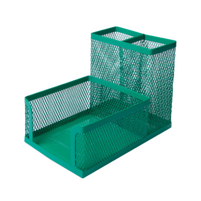 Настільний набір Buromax Органайзер металевий 104x153x98 мм Зелений (BM.6242-04) Вінниця - фото 1