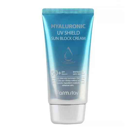 Soncashes cream spf50+ pa +++ hyaluronic UV Shield Sun Block Cream Farmstay 70 мл Вінниця