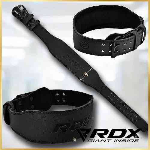 Спортивний пояс RDX Full Black для силових вправ, тренувань у залі та безпечної підтримки спини Розмір2XL Київ