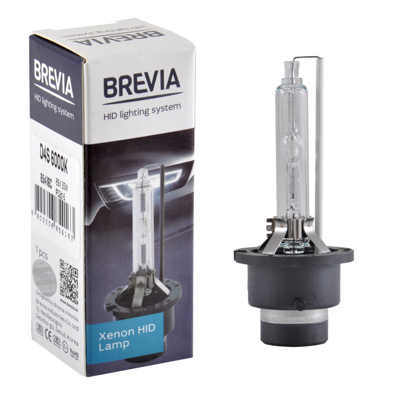 Ксеноновая лампа Brevia D4S 6000K, 42V, 35W PK32d-5, 1шт Львов - изображение 1