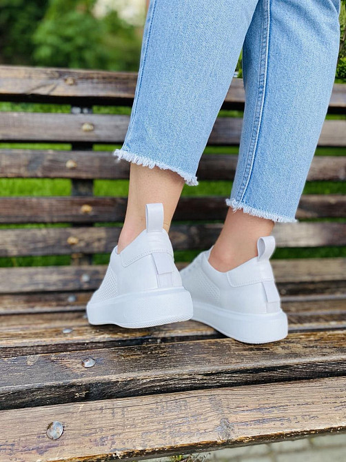 Kentro Кросівки жіночі KENTO 1527 білі (весна-літо, шкіра натуральна) (3498) Коломия - фото 2