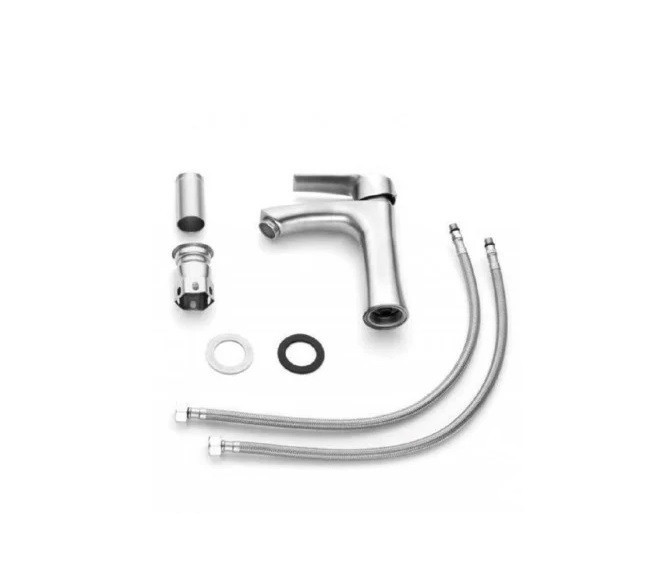 Смеситель для умывальника WEZER INX1B-07 сатин Киев - изображение 4