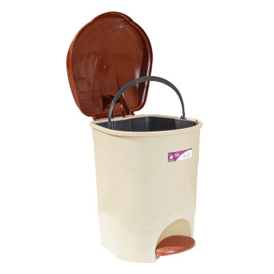 Контейнер для сміття Irak Plastik Bella №2 з педаллю бежевий 19 л (4564) Вінниця - фото 2