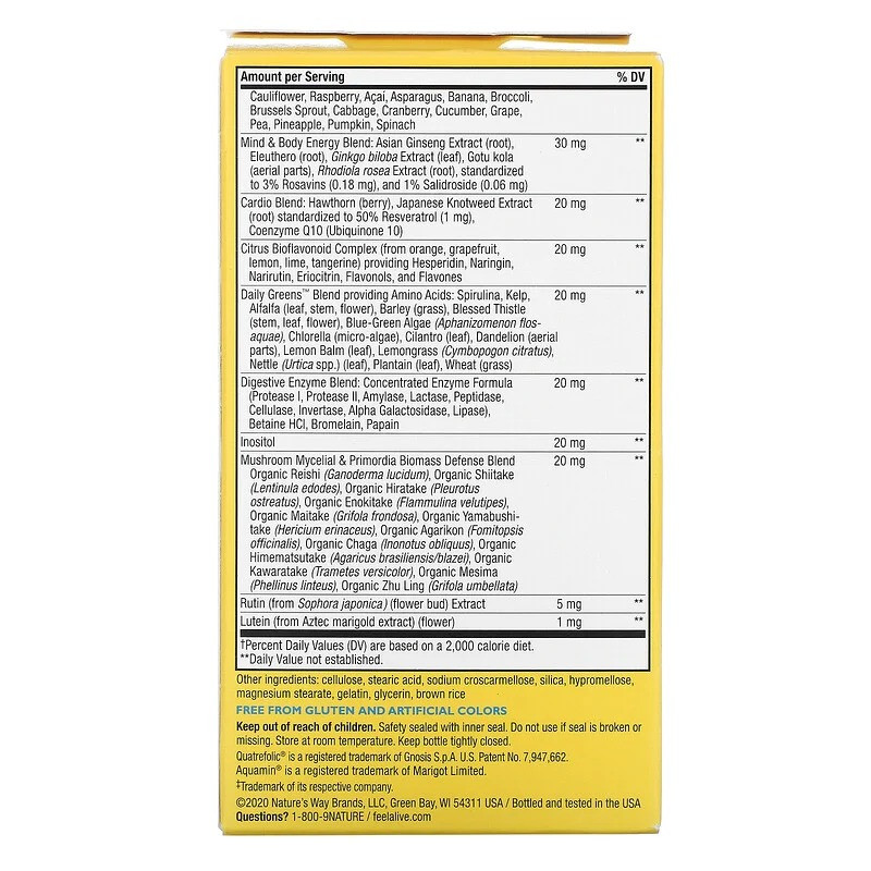 Витамины для мужчин 50+ (Alive! Men's 50+ multi-vitamin) 60 таблеток Київ - фото 5