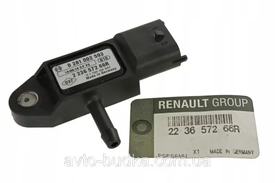 Датчик тиску наддуву повітря на Рено Кaнго рік 2001-2008 мотор 1.5 dCi - RENAULT 223657266R Новий Розділ