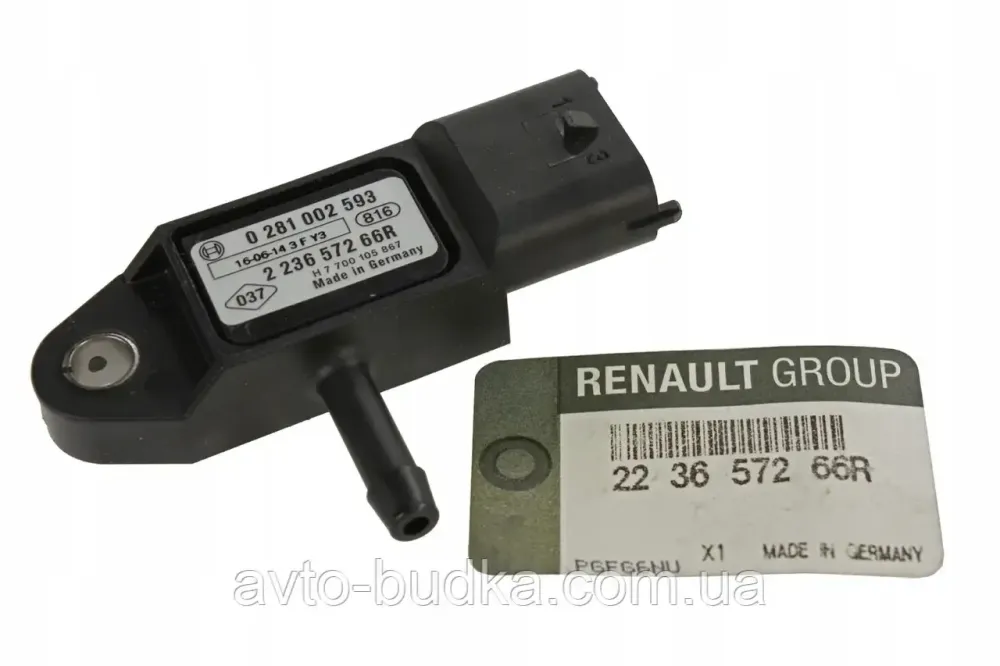 Датчик тиску наддуву повітря на Рено Кaнго рік 2001-2008 мотор 1.5 dCi - RENAULT 223657266R Новий Розділ - фото 1