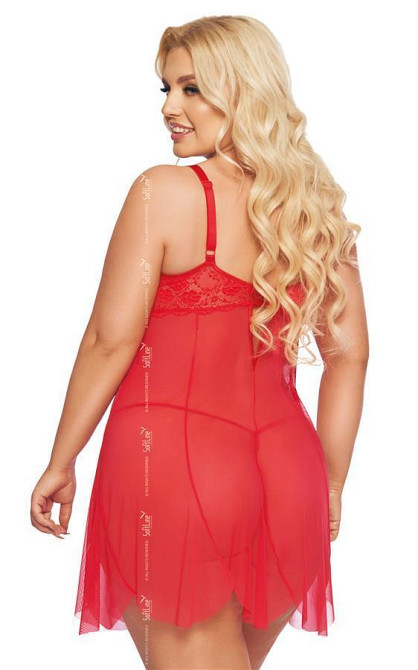 Пеньюар - Carla, red - 2XL Sex Aura Киев - изображение 2