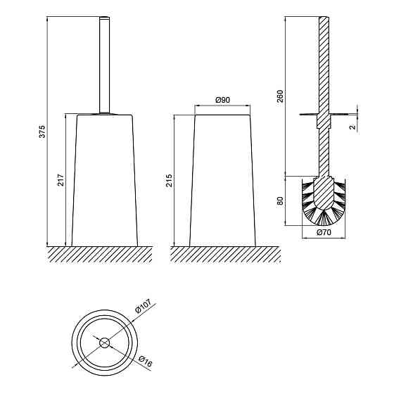 Йоржик Lidz Playa 0512 підлоговий (пластик) LDPLA0512WHI32475 White Київ
