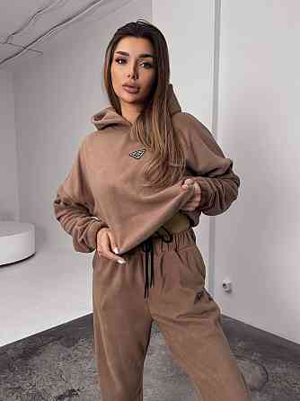 Женский теплый костюм, из флис полара L-XL, Мокко Одесса