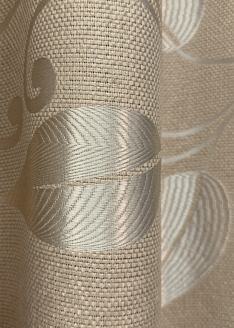 Комплект готових штор VR-Textil Льон Рогожка № 1693ш Бежевий 140х270 см 2 шт (39-968) Київ - фото 8