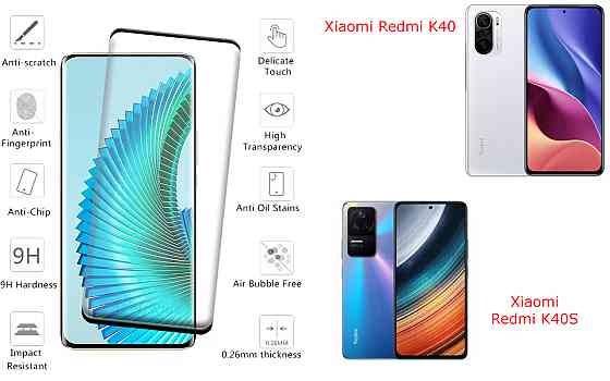 Защитное стекло HyperGlass Pro для Xiaomi Redmi K40, Redmi K40S – максимальная чувствительность и защита Киев