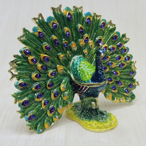 Шкатулка статуэтка со стразами Павлин Киев - изображение 1