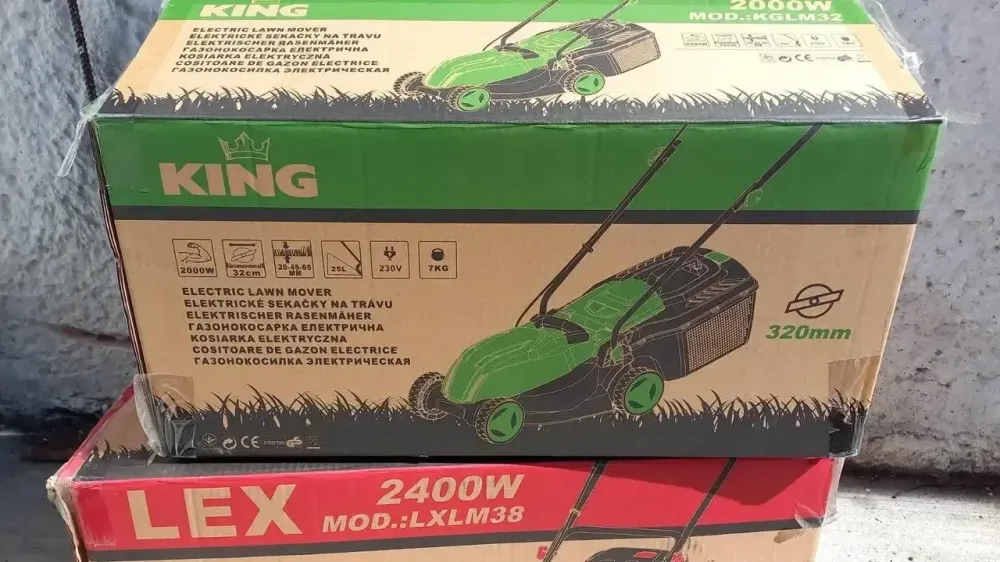 Газонокосарка KING – електрична 2 кВт, 25 л контейнер, KGLM32, Німеччина Львів - фото 4