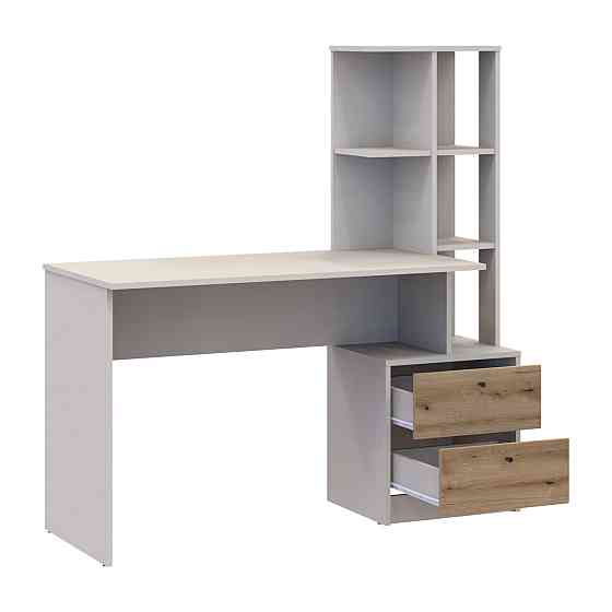 Офісний стіл Doros Т7 Кашемір/Дуб Евок 136х55х138 (DRS-011513) Львів