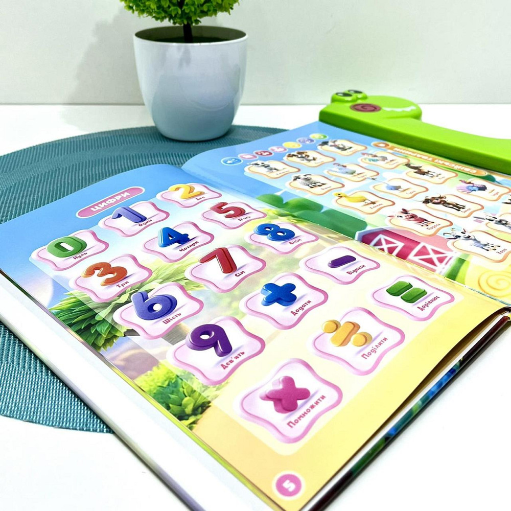 Інтерактивна Книга Віммельбух WToys українська озвучка 19 цікавих тем для навчання (51822) Чернігів - фото 8