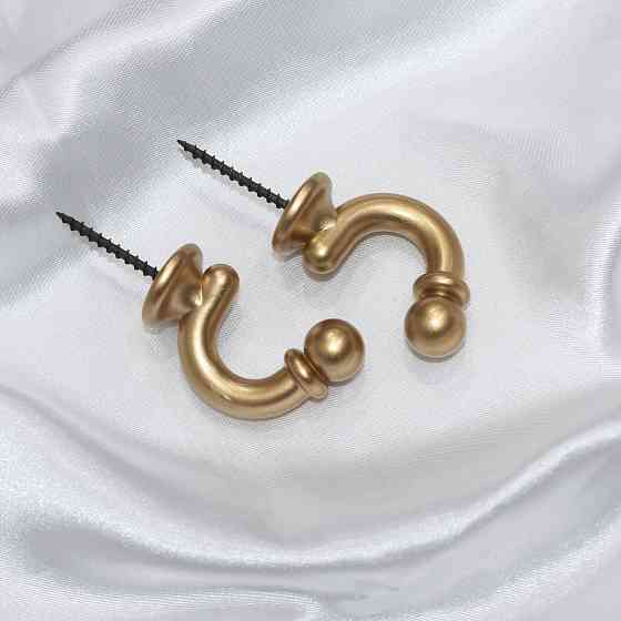 Гачки для підхватів (014кр) набір 2 шт Золотистий (83-006) Київ