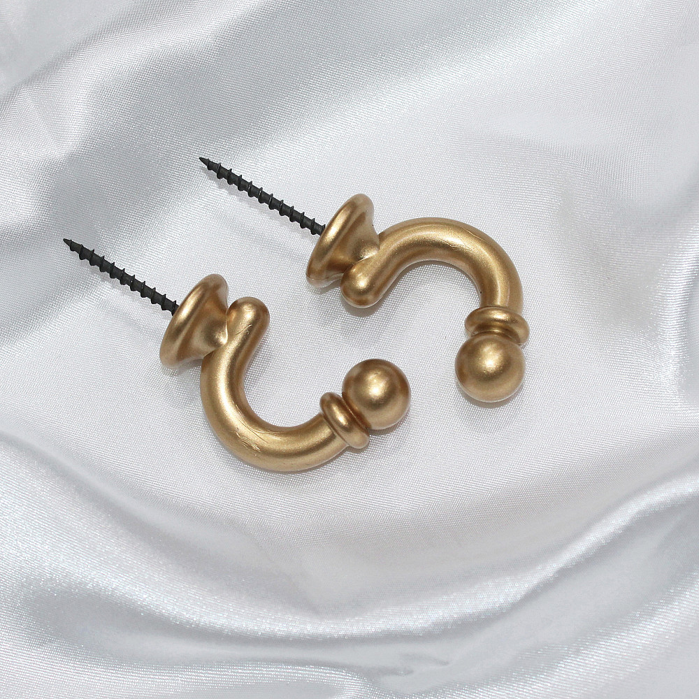 Гачки для підхватів (014кр) набір 2 шт Золотистий (83-006) Київ - фото 2