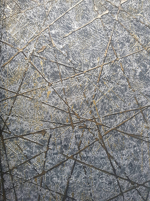 Шпалери вінілові на флізеліні AS creation Attico 1.06х10 абстракція смуги структурні чорні золотисті 3д Київ - фото 3