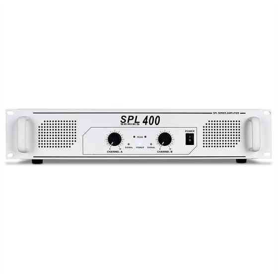 Вихідний каскад підсилювача SPL-400 DJ PA 2x 200 Вт білий Немає вибору 
            
                 2x 200 Вт (4 Ом) / 2x 150 Вт (8 Ом) Рівне