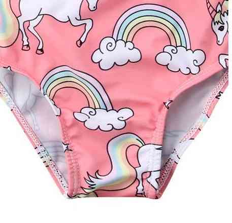 Купальник с Единорогом для девочки 90см розово-белый Киев