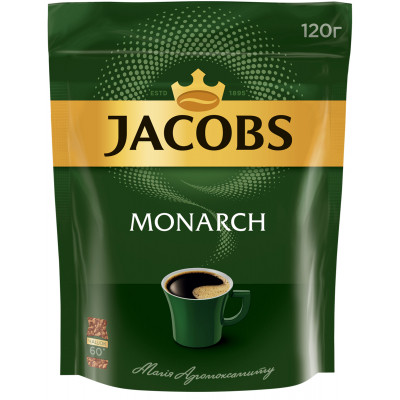Кофе JACOBS растворимая 120г, пакет (prpj.90946) Винница - изображение 1