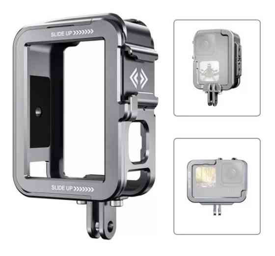 Рамка вертикальна GoPro 13/12/11/10/9 алюміній холодний башмак Telesin GP-FMS-G11-TZ Київ